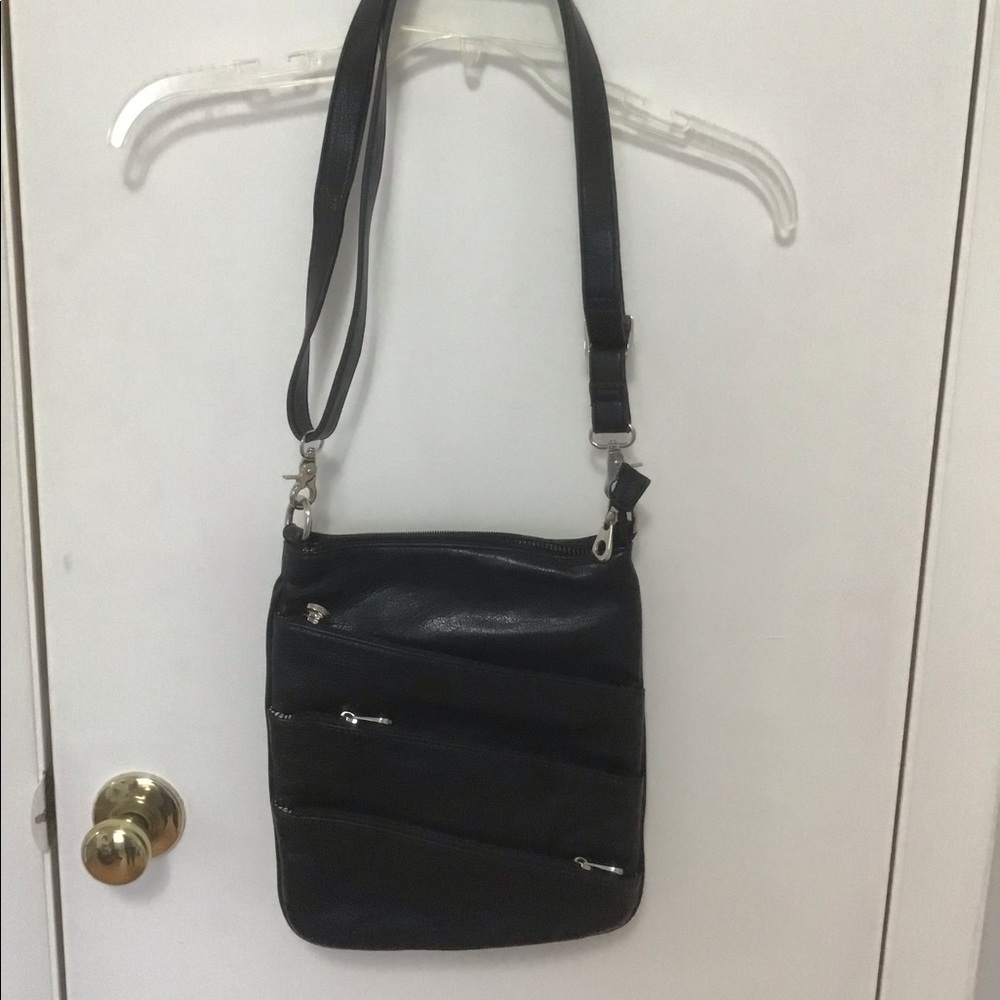 Multi-pocket leather purse
